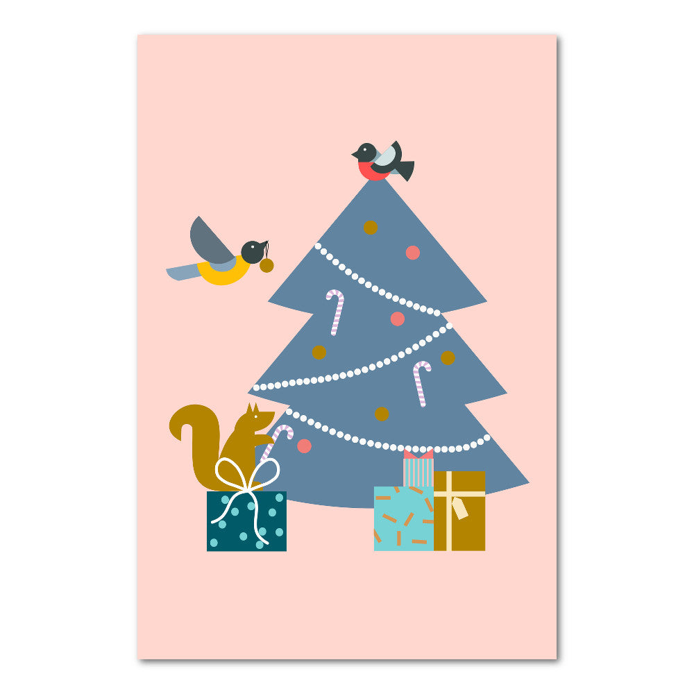 Christmas tree Postcard