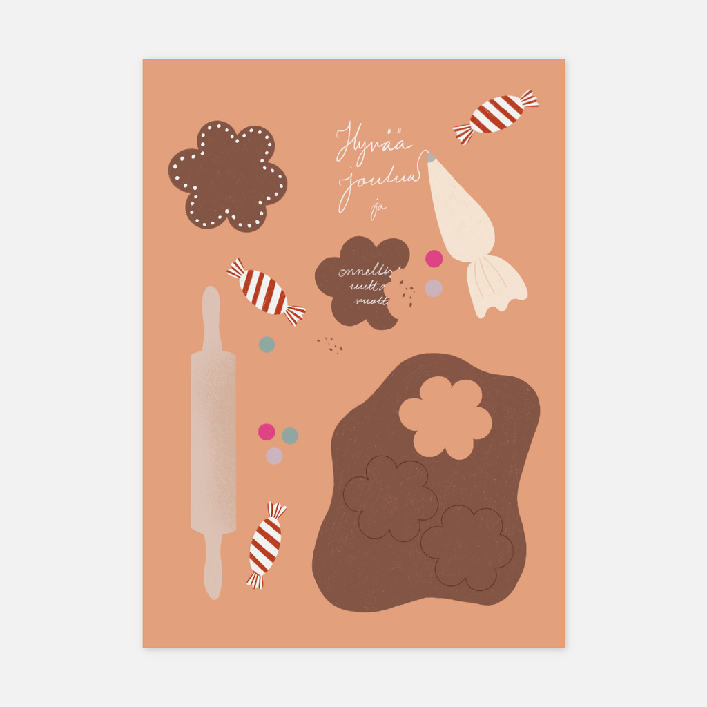 Gingerbread Postcard